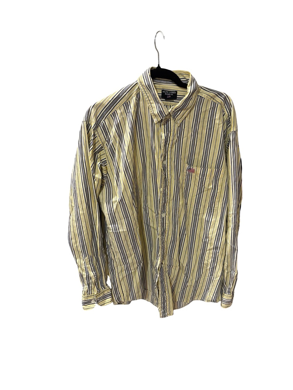 Vintage Ralph Lauren‎ Men's L Stripped Ralph Lauren Jeans Co. Button Down Shirt